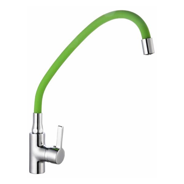 MonoMando LavaPlato Cuello Flexibl.Verde