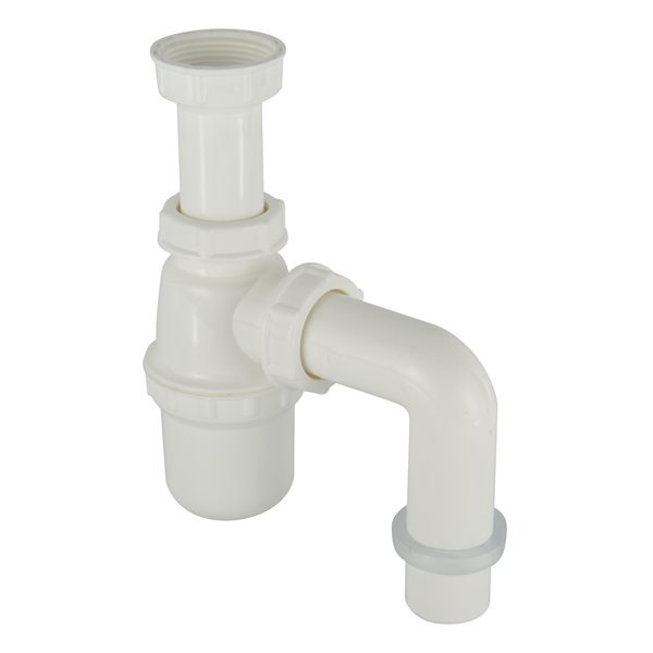 Sifón 1.1/4" Plástico con Codo Salida