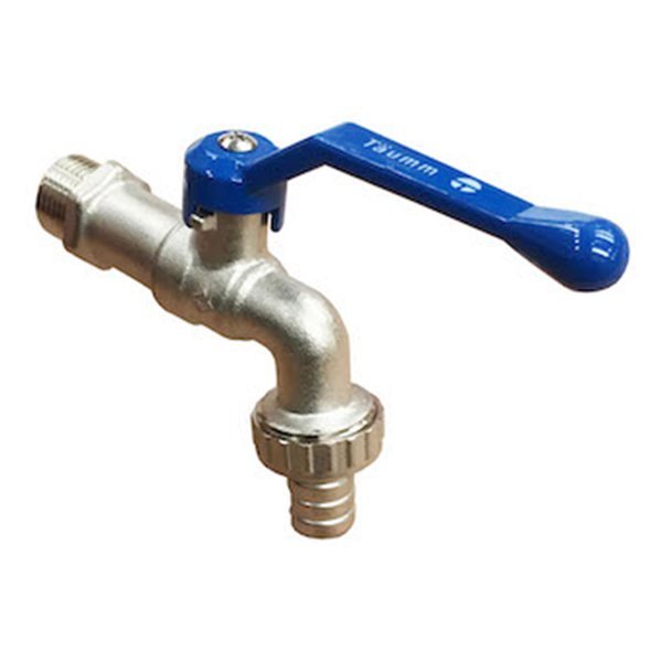 Llave Bola Jardín/Lavad. 1/2" Man.Azul