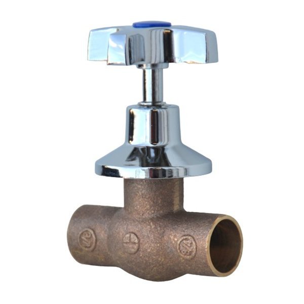 Llave Paso Camp. Cr.Man Cruz 3/4" Bronce