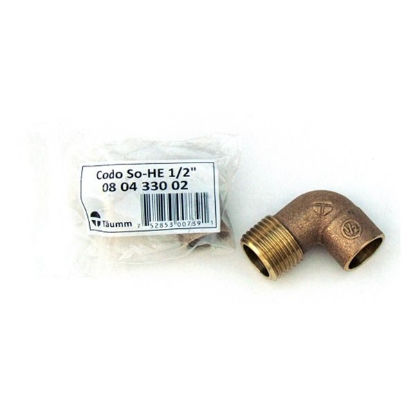Codo So-HE 1/2" Bolsa