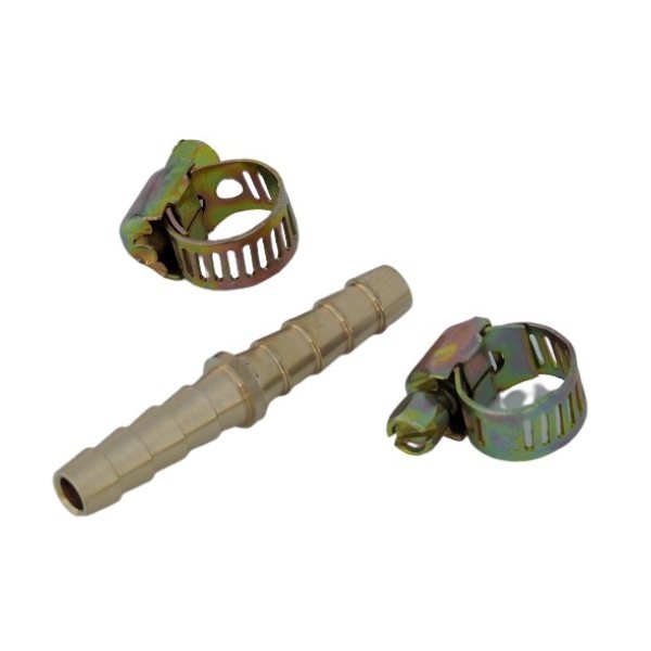 Copla Dentada 1/4" con 2 Abrazaderas