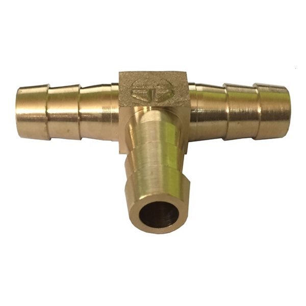 Tee Dentada 3/8" con 3 Abrazaderas