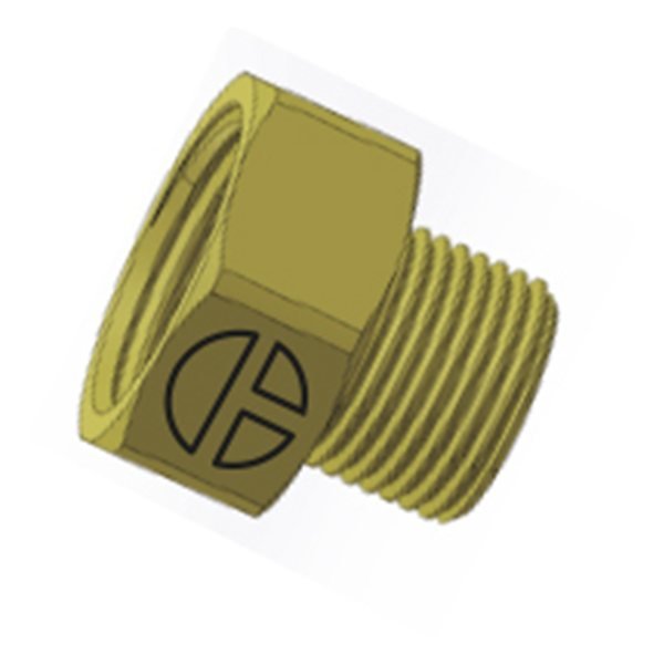 Niple Tuerca HI-HE 1/2" x 3/8" izq.NEW