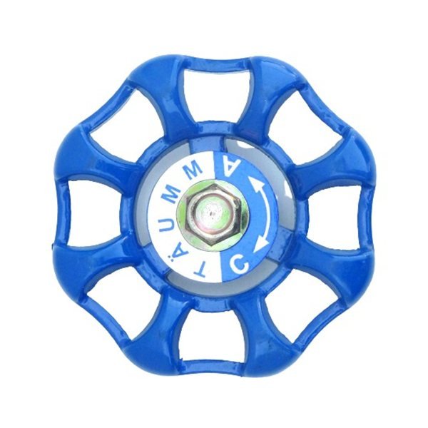 Manilla Aluminio Llave Paso 1/2" Azul
