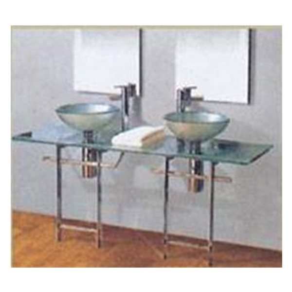 Cubierta 2 Bowls 140x60 4 Patas y Barras