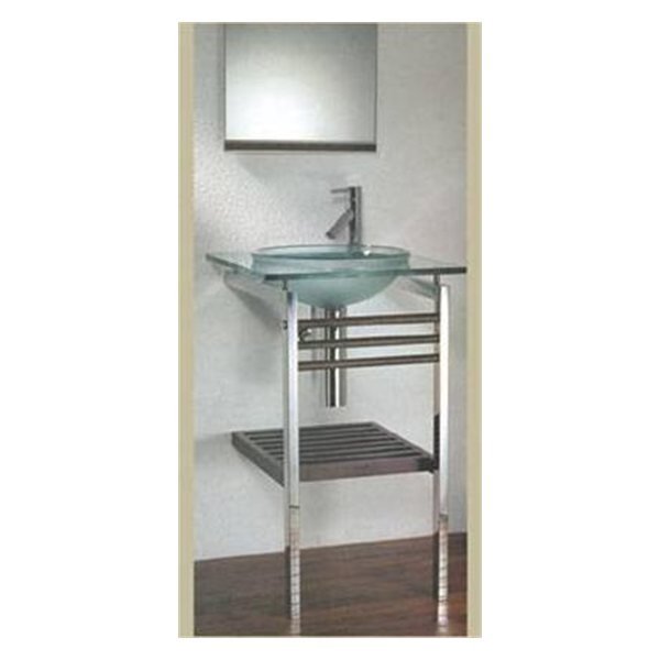 Cubierta 60x80 Cristal 2 patas y grilla